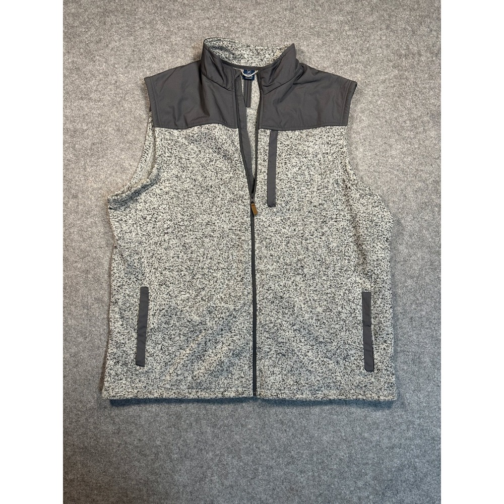 George Sweater Fleece Full Zip Vest 3XL Grey Marl Outdoor‎ Layering